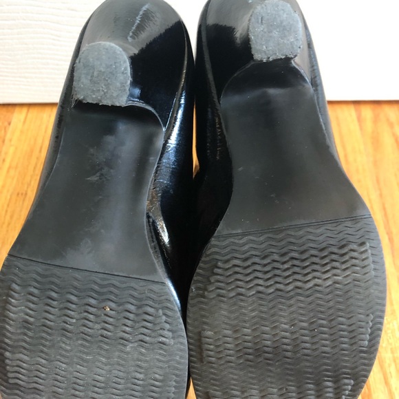 SM New York black patent heels with ruffle, US women’s 9 - Picture 3 of 7